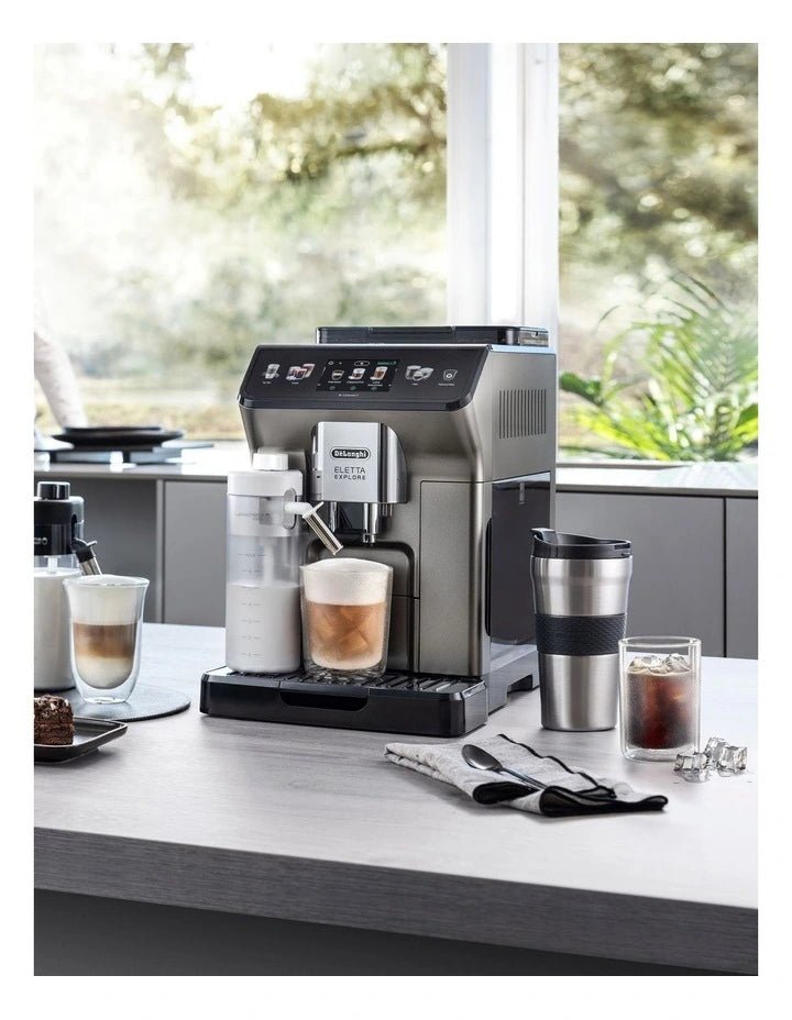 Delonghi Eletta Explore Titanium Coffee Machine Factory Seconds - Prestige Coffee-Delonghi-