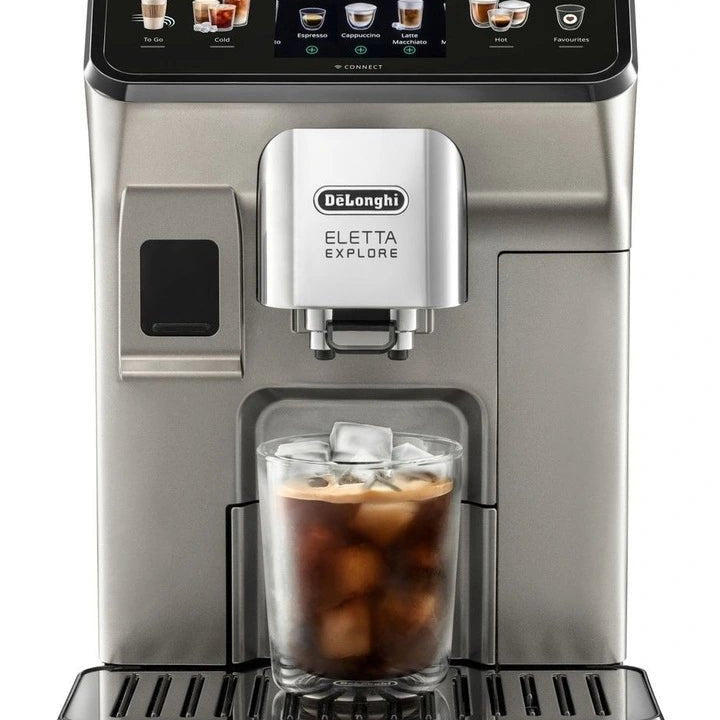 Delonghi Eletta Explore Titanium Coffee Machine Factory Seconds - Prestige Coffee-Delonghi-
