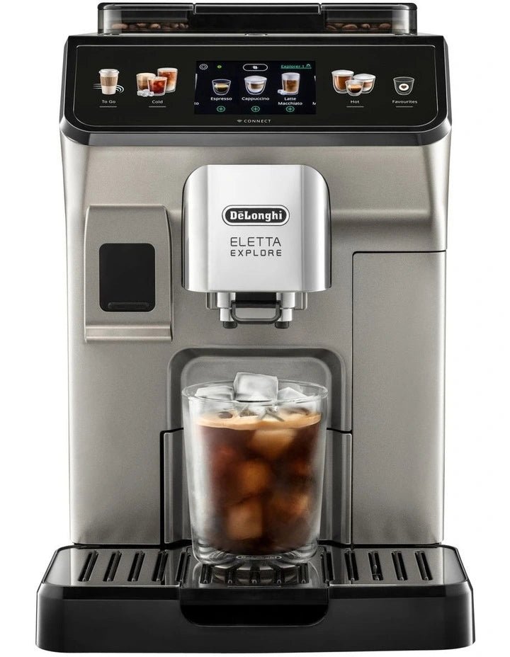 Delonghi Eletta Explore Titanium Coffee Machine Factory Seconds - Prestige Coffee-Delonghi-
