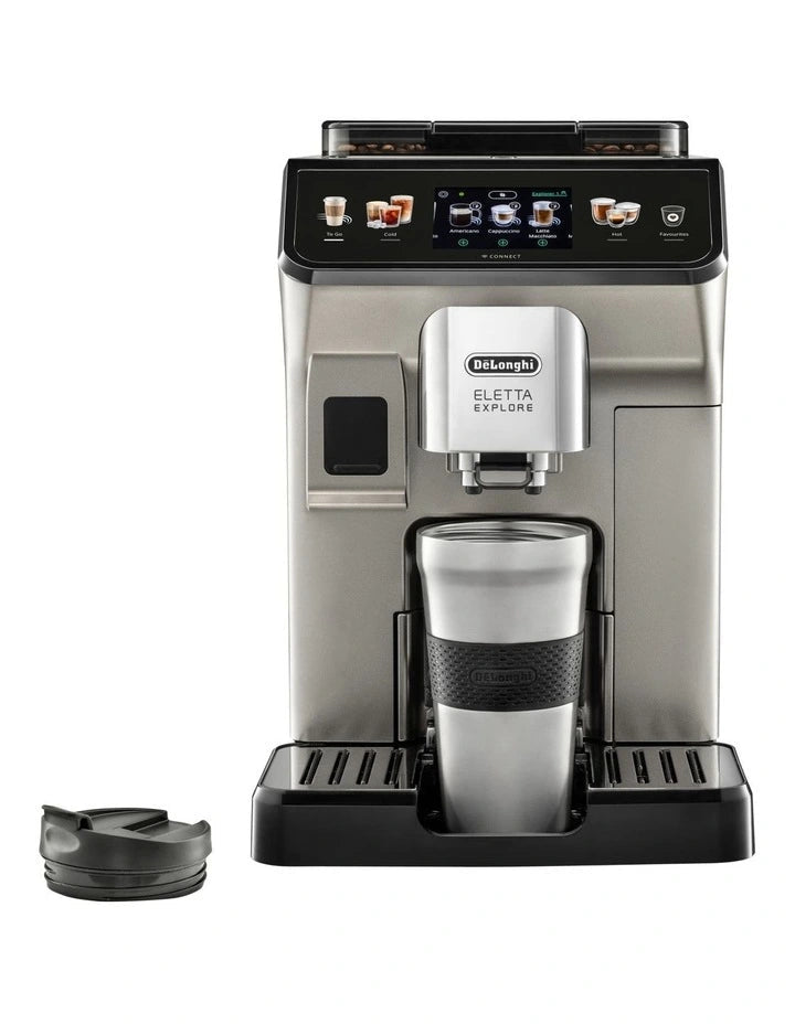 Delonghi Eletta Explore Titanium Coffee Machine Factory Seconds - Prestige Coffee-Delonghi-