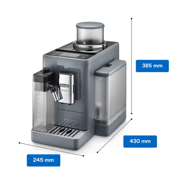 Delonghi Rivelia Grey Coffee Machine Factory Seconds - Prestige Coffee-Delonghi-Grey
