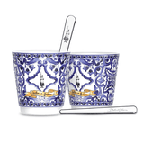Dolce&Gabbana Mediterranean Blue porcelain espresso cup set