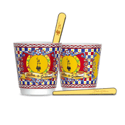 Dolce & Gabbana Porcelain Cup and Golden Stirrers Sicilian Set - Prestige Coffee-Bialetti-