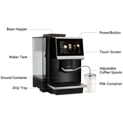 Dr Coffee C12 Coffee Machine - Prestige Coffee-Dr Coffee-Black