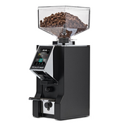Black Eureka Specialita Smart Coffee Grinder on a white background.