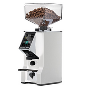 White Eureka Specialita Smart Coffee Grinder on a white background.