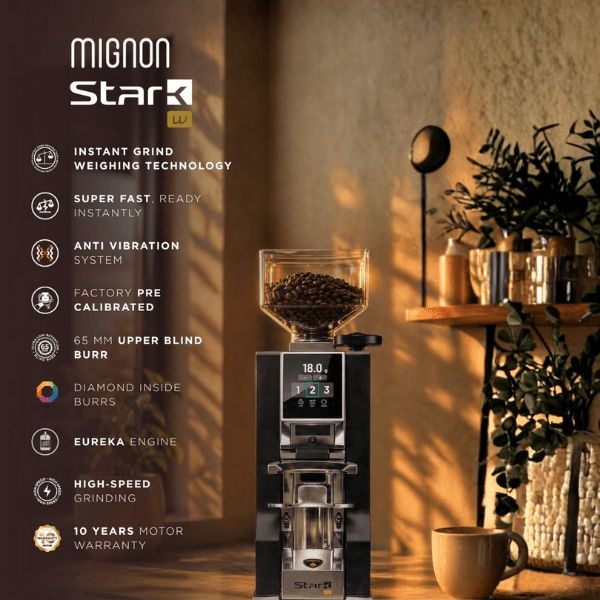 Eureka Mignon Stark W Coffee Grinder - Prestige Coffee-Eureka-White