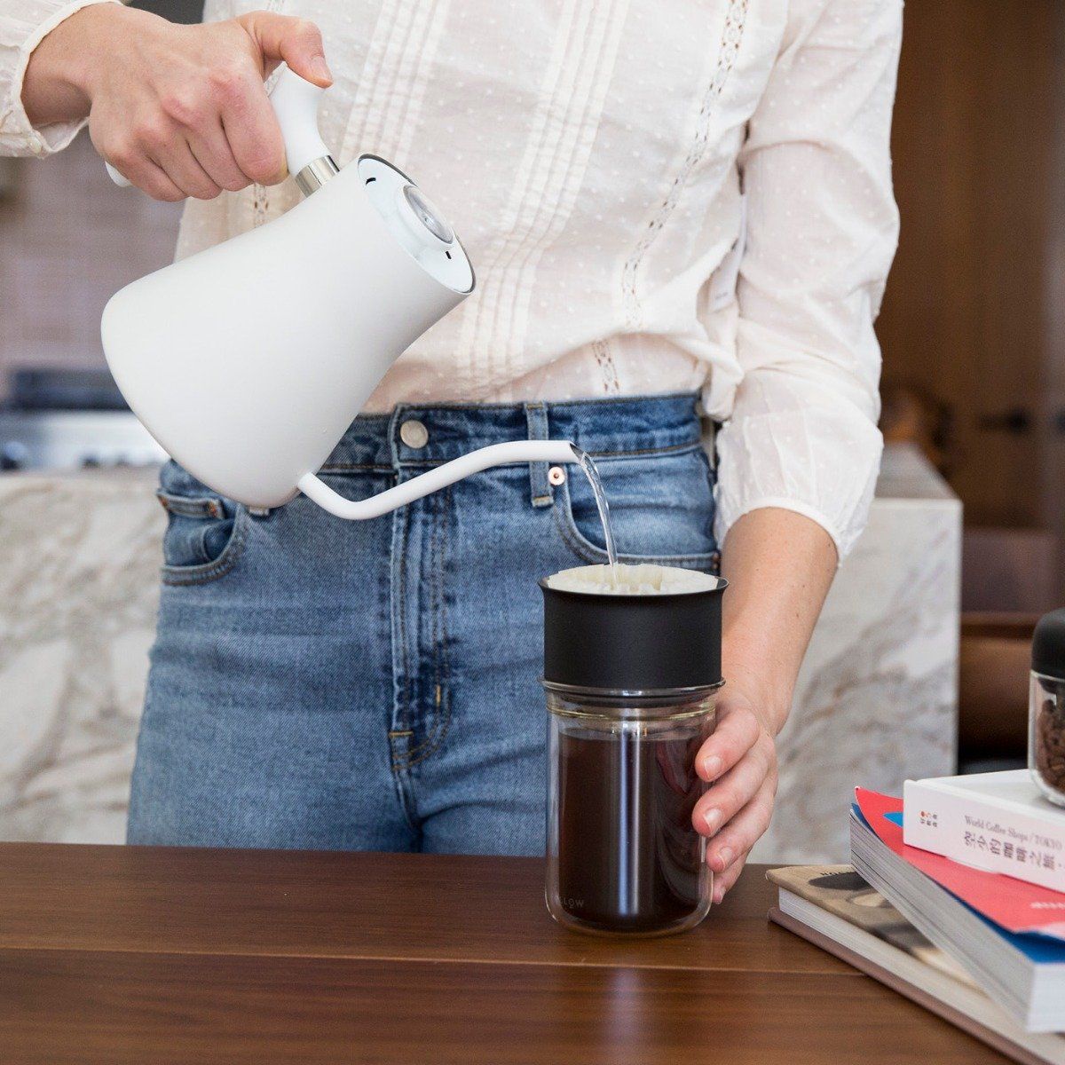 Fellow Pour Over Stagg Kettle - Matte White - Prestige Coffee - Fellow - 