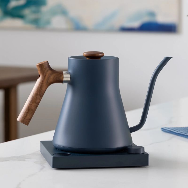 Fellow Stagg EKG Kettle – Stone Blue & Walnut Handle - Prestige Coffee - Fellow - 