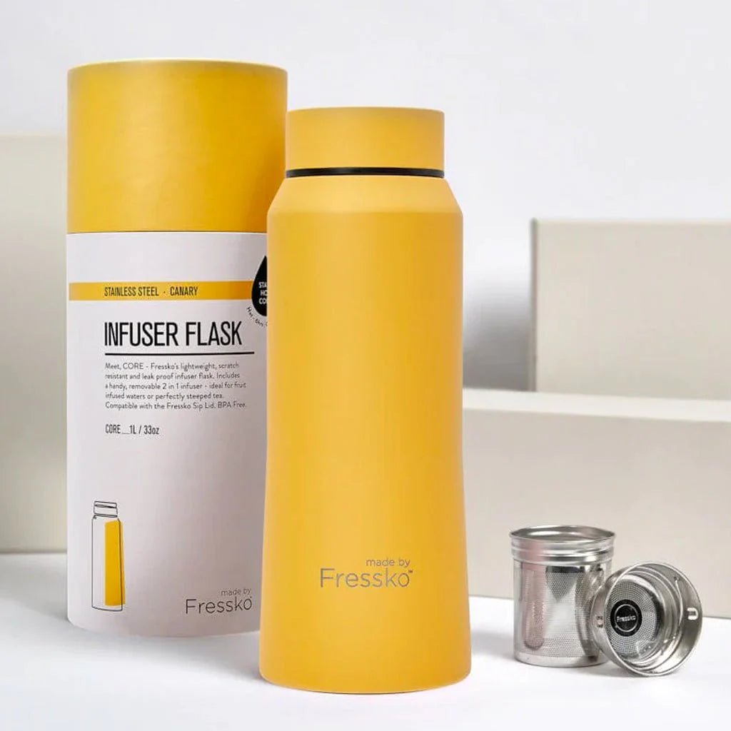 Fressko 1 Litre Core Water Bottle Canary Yellow - Prestige Coffee - Fressko - 