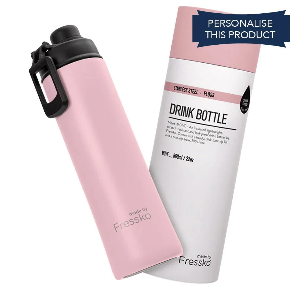 Fressko 660ml Move Drink Bottle Pink Floss