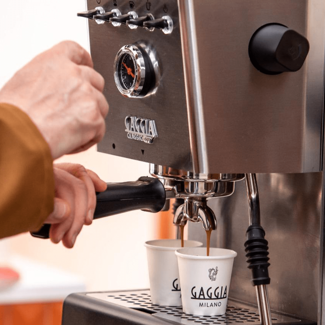Gaggia Classic GT + 𝗙𝗥𝗘𝗘 𝗚𝗮𝗴𝗴𝗶𝗮 𝗠𝗗𝗙 55 𝗚𝗿𝗶𝗻𝗱𝗲𝗿 - Prestige Coffee - Gaggia - Stainless