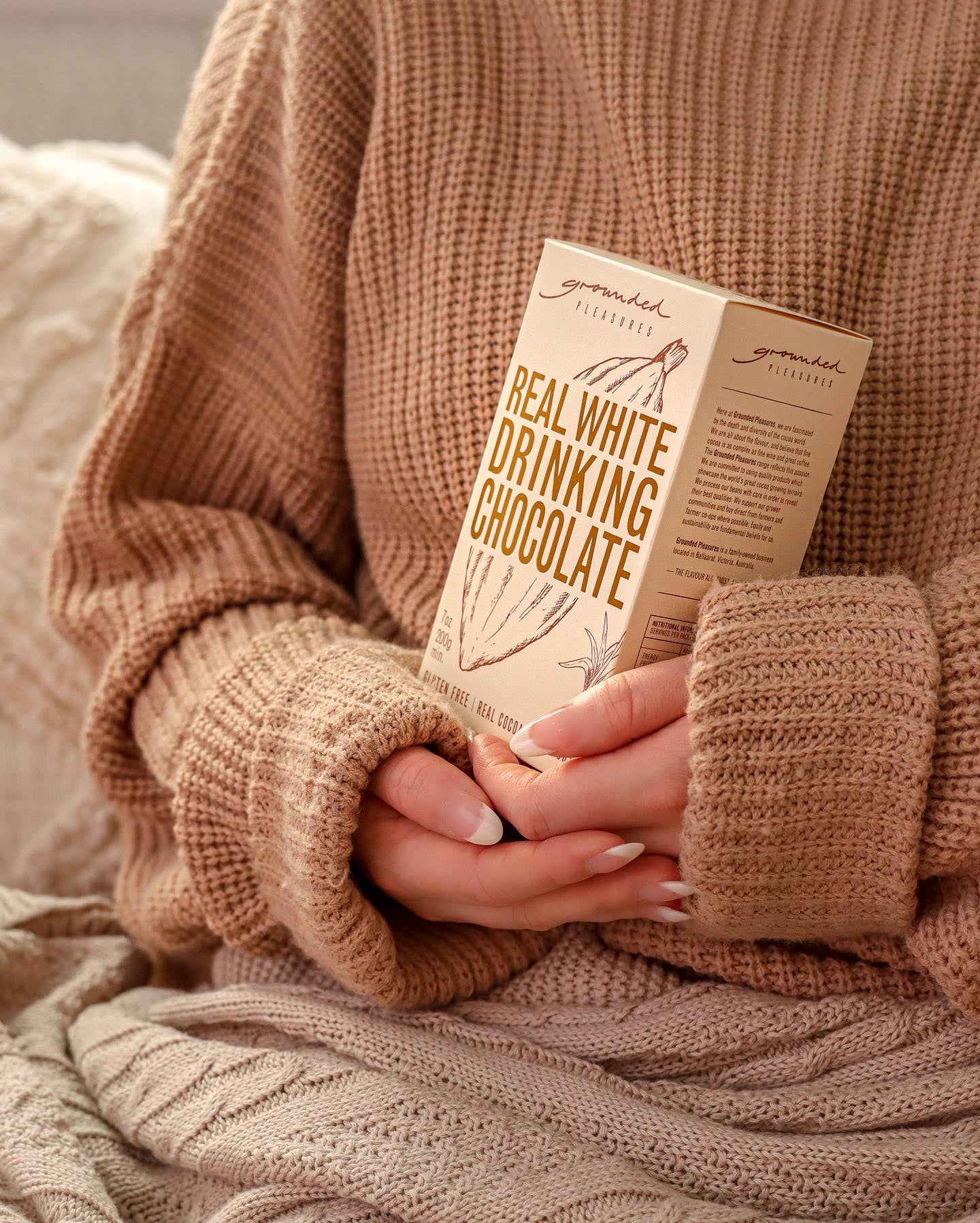Grounded Pleasures Real White Drinking Chocolate - Prestige Coffee - Grounded Pleasures - 200g