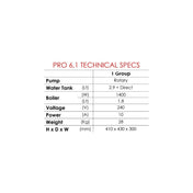 Isomac Pro 6.1 - Prestige Coffee - Isomac - Stainless