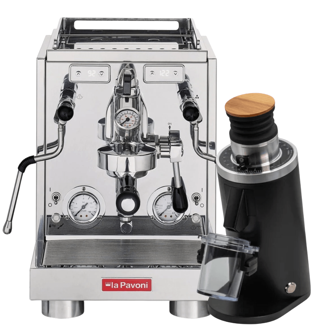 La Pavoni Botticelli Specialty + 𝗧𝘂𝗿𝗶𝗻 𝗗𝗙54 Bundle - Prestige Coffee - La Pavoni - Black