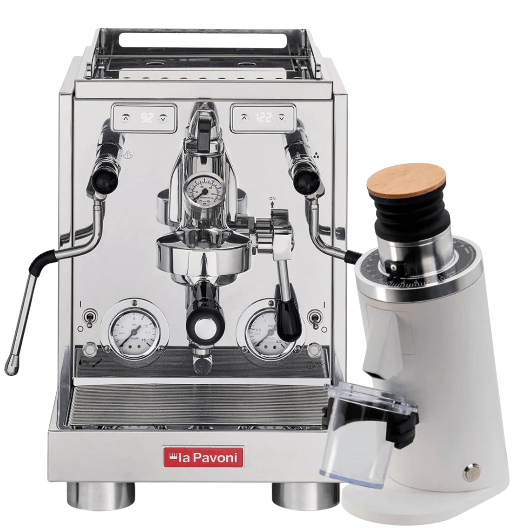 La Pavoni Botticelli Specialty + 𝗧𝘂𝗿𝗶𝗻 𝗗𝗙54 Bundle - Prestige Coffee - La Pavoni - White