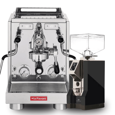 La Pavoni Botticelli Specialty espresso machine and Eureka Specialita grinder bundle