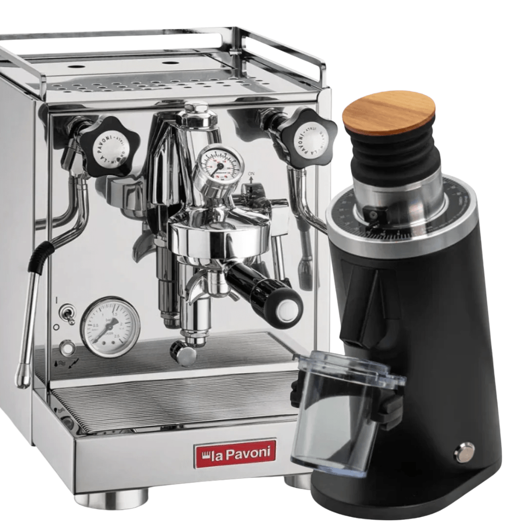 La Pavoni Cellini Classic V2 + 𝗧𝘂𝗿𝗶𝗻 𝗗𝗙54 Bundle - Prestige Coffee - La Pavoni - Stainless