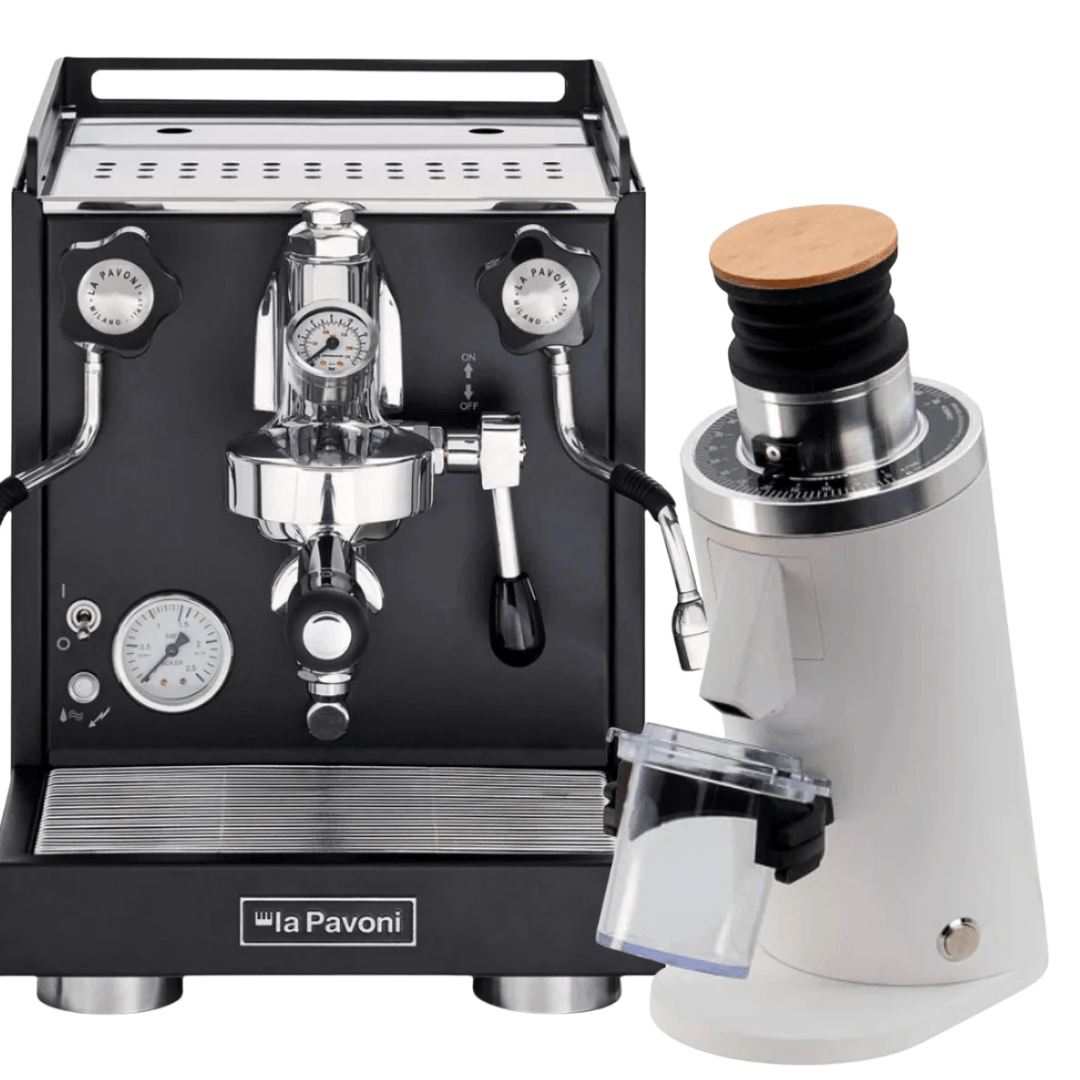 La Pavoni Cellini Classic V2 + 𝗧𝘂𝗿𝗶𝗻 𝗗𝗙54 Bundle - Prestige Coffee - La Pavoni - Black