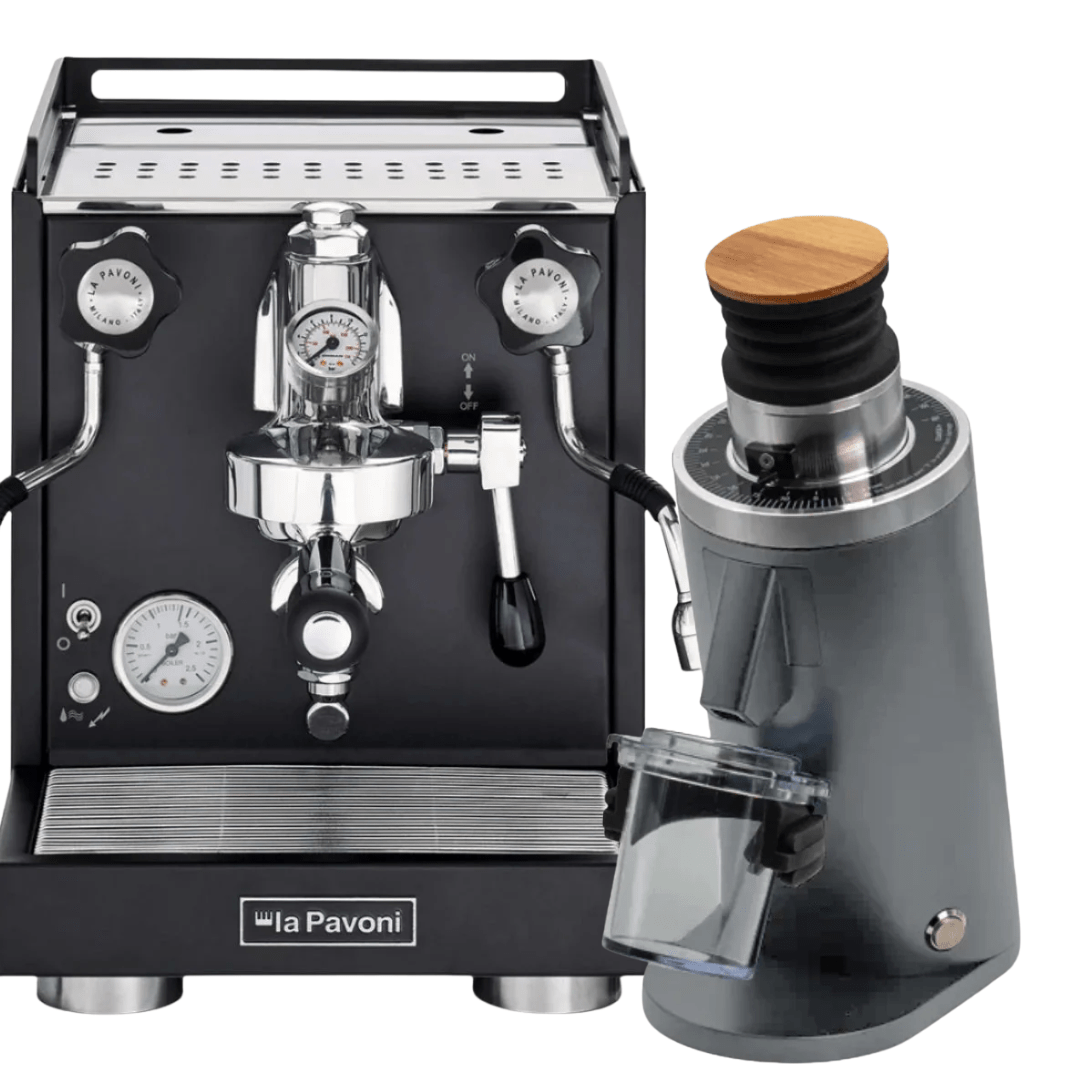 La Pavoni Cellini Classic V2 + 𝗧𝘂𝗿𝗶𝗻 𝗗𝗙54 Bundle - Prestige Coffee - La Pavoni - Black