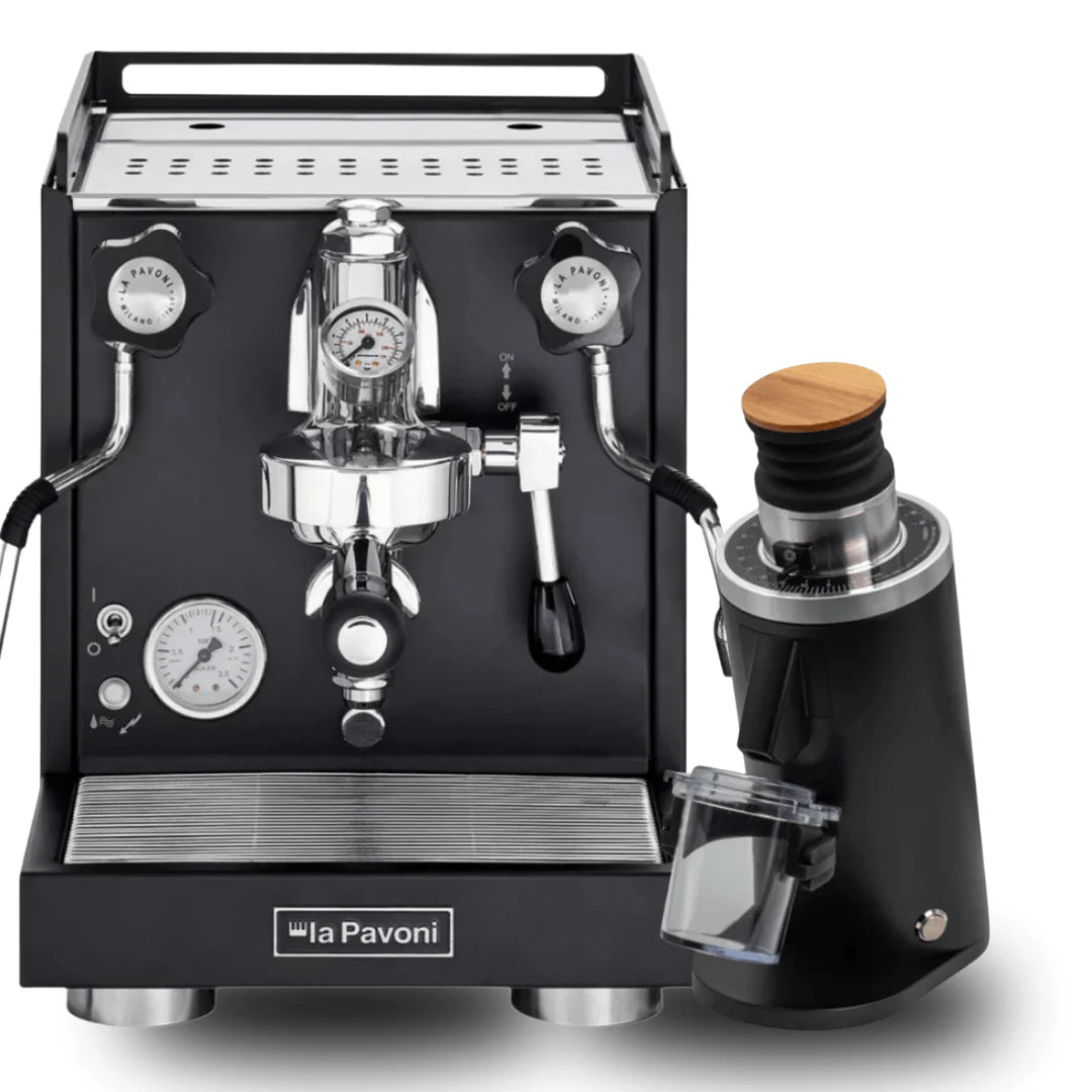 La Pavoni Cellini Classic V2 + 𝗧𝘂𝗿𝗶𝗻 𝗗𝗙54 Bundle - Prestige Coffee - La Pavoni - Black