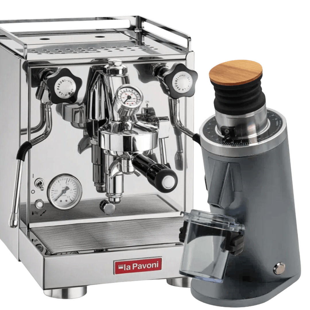 La Pavoni Cellini Classic V2 + 𝗧𝘂𝗿𝗶𝗻 𝗗𝗙54 Bundle - Prestige Coffee - La Pavoni - Stainless