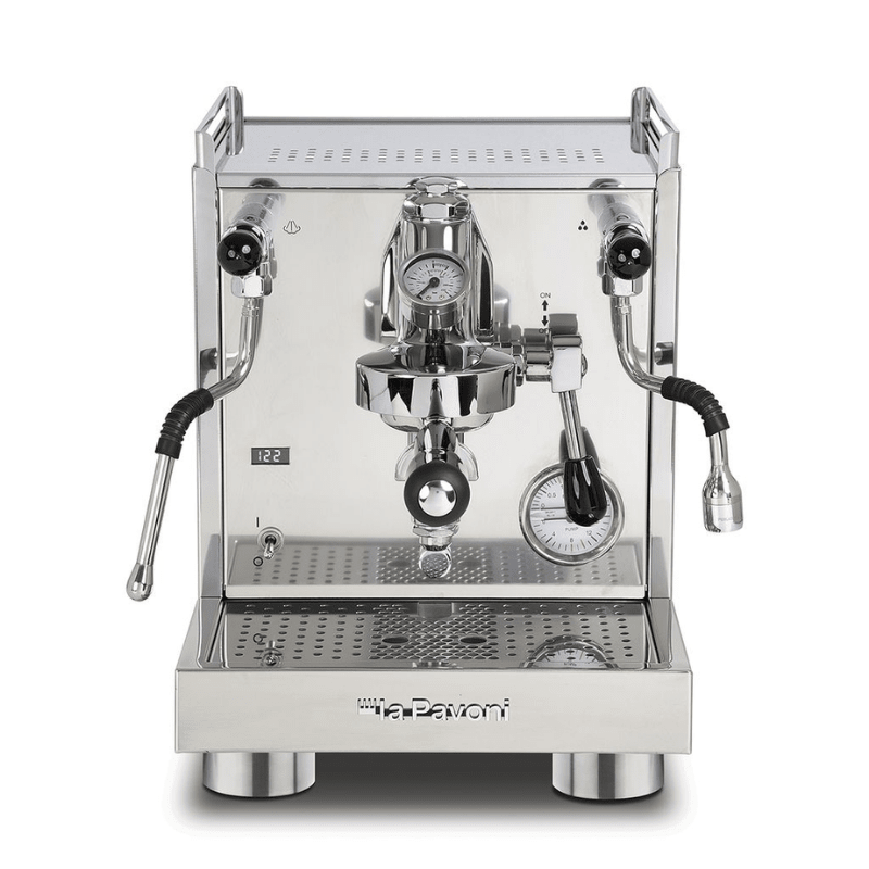La Pavoni Cellini Evolution PID Stainless & Black Bakelite Coffee Machine - Prestige Coffee-La Pavoni-Stainless