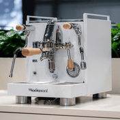 La Pavoni Cellini Evolution PID White & Oak Coffee Machine - Prestige Coffee-La Pavoni-White