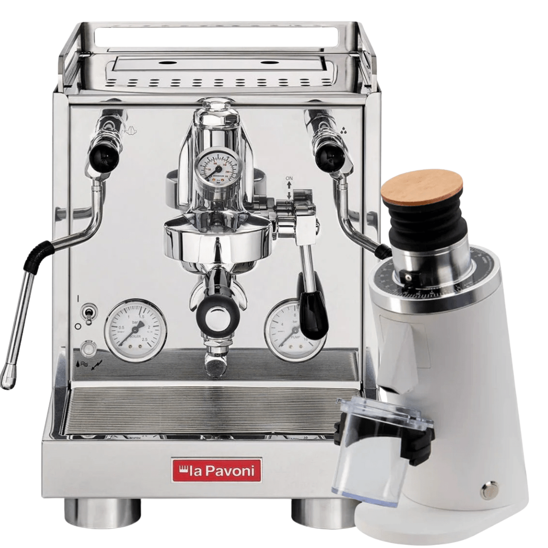 La Pavoni Cellini Evoluzione RT V2 + 𝗧𝘂𝗿𝗶𝗻 𝗗𝗙54 Bundle - Prestige Coffee - La Pavoni - Stainless