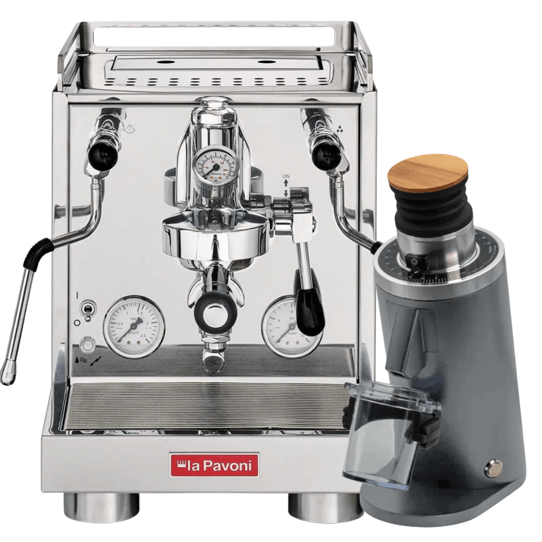 La Pavoni Cellini Evoluzione RT V2 + 𝗧𝘂𝗿𝗶𝗻 𝗗𝗙54 Bundle - Prestige Coffee - La Pavoni - Stainless