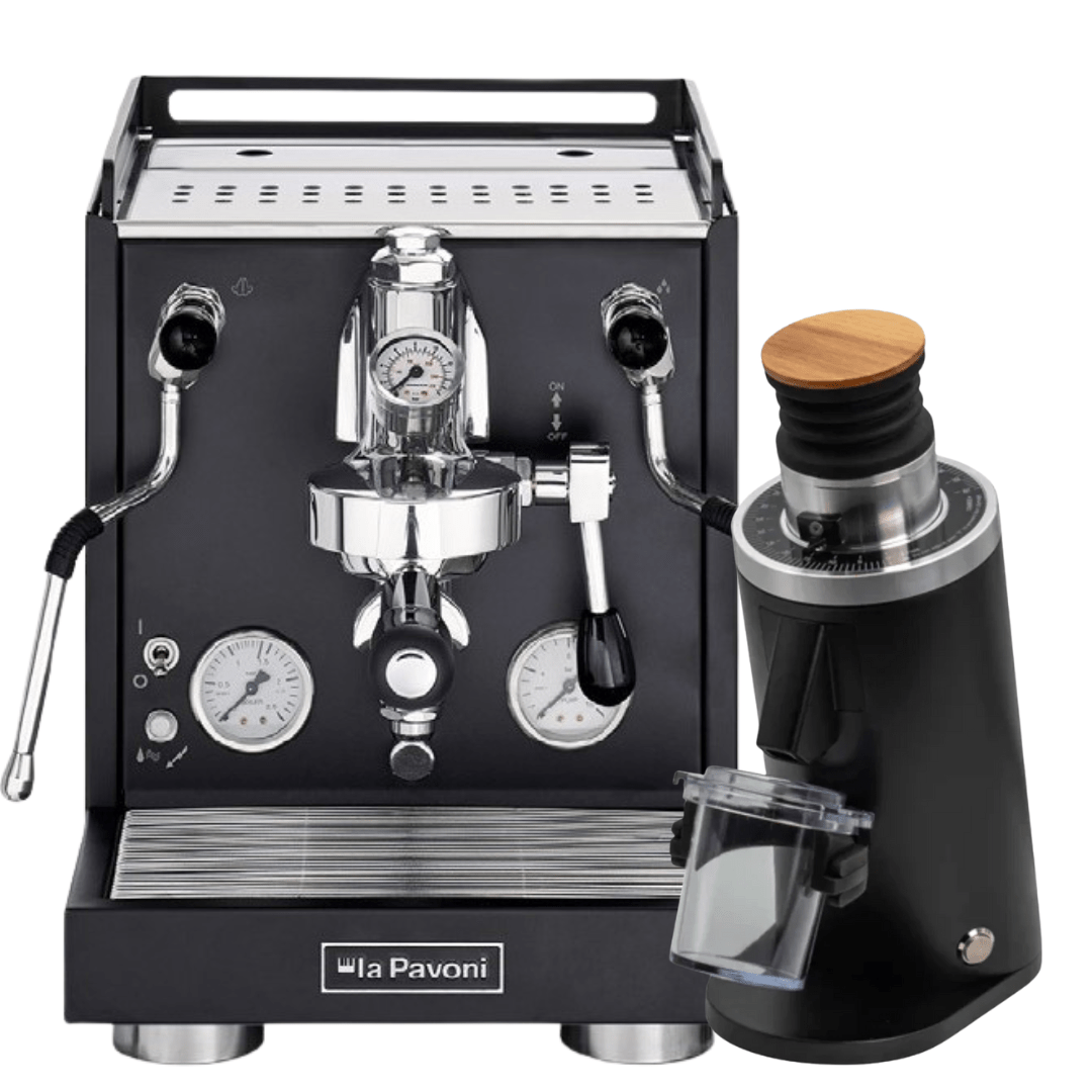 La Pavoni Cellini Evoluzione RT V2 + 𝗧𝘂𝗿𝗶𝗻 𝗗𝗙54 Bundle - Prestige Coffee - La Pavoni - Black