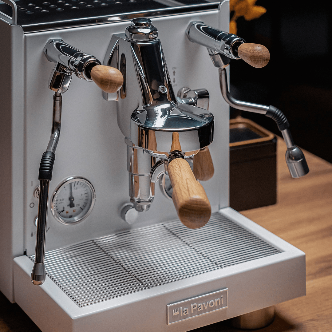 La Pavoni Cellini Evoluzione RT V2 White & Oak - Prestige Coffee - La Pavoni - White