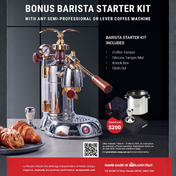 La Pavoni Botticelli Specialty & Eureka Specialita Coffee Machine & Grinder Bundle + 𝗕𝗢𝗡𝗨𝗦 $200 𝗦𝗧𝗔𝗥𝗧𝗘𝗥 𝗞𝗜𝗧