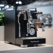 La Pavoni Mini Cellini X Black & Walnut Coffee Machine - Prestige Coffee-La Pavoni-Black