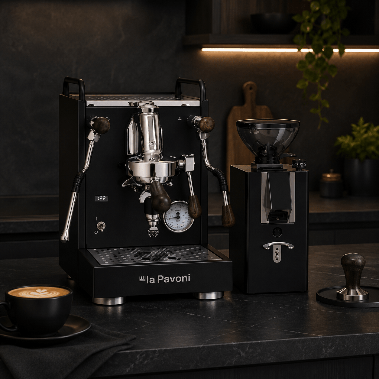 La Pavoni Mini Cellini X & Kube Mill V2 Coffee Machine & Grinder Bundle - Prestige Coffee-La Pavoni-White