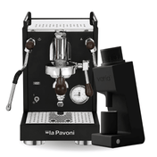 La Pavoni Mini Cellini X & Varia VS3 Coffee Machine & Grinder Bundle - Prestige Coffee-La Pavoni-Black