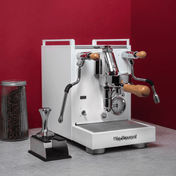 La Pavoni Mini Cellini X White & Oak Coffee Machine - Prestige Coffee-La Pavoni-White