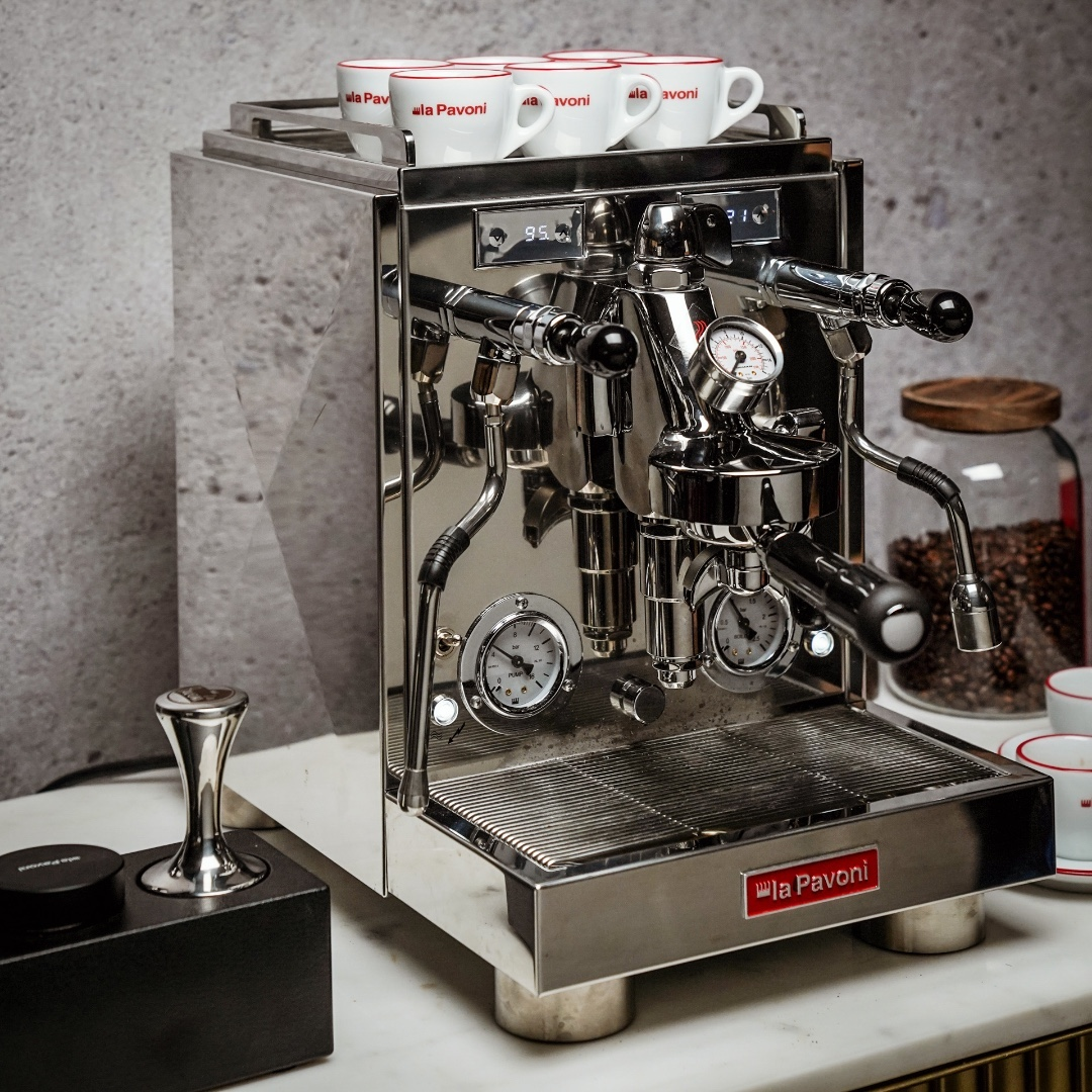 La Pavoni Botticelli Specialty Dual Boiler Coffee Machine BONUS $120 Italian Coffee Cups
