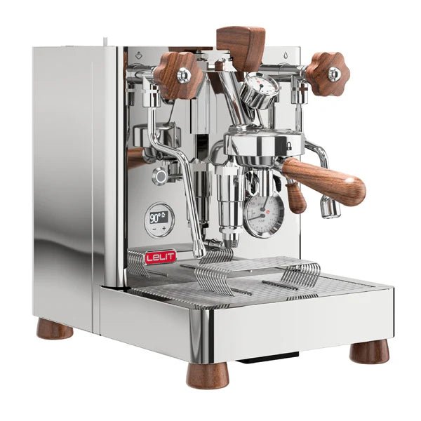 Lelit Bianca V3 PL162T walnut portafilter and accessories