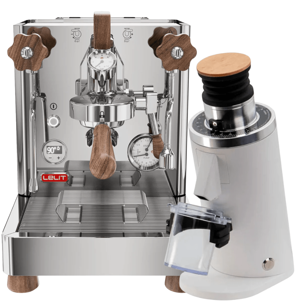 Lelit Bianca V3 Stainless + 𝗧𝘂𝗿𝗶𝗻 𝗗𝗙54 Bundle - Prestige Coffee - Lelit - White