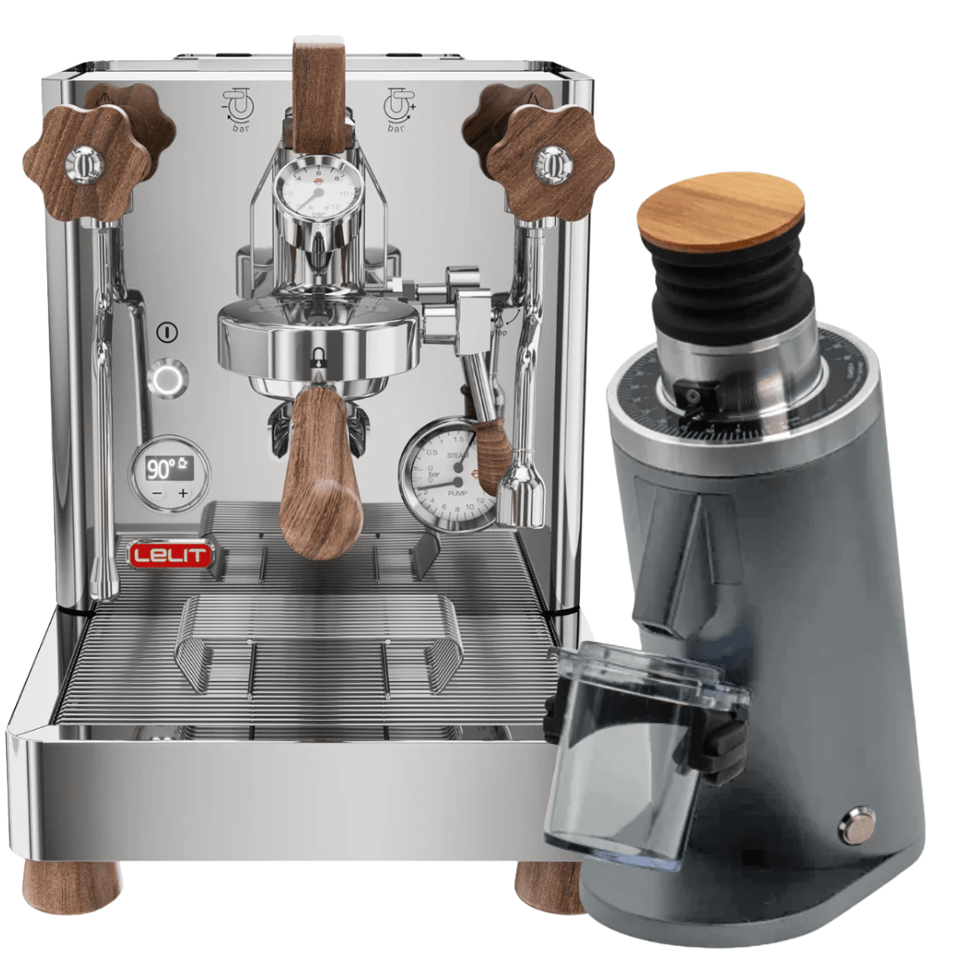 Lelit Bianca V3 Stainless + 𝗧𝘂𝗿𝗶𝗻 𝗗𝗙54 Bundle - Prestige Coffee - Lelit - Grey