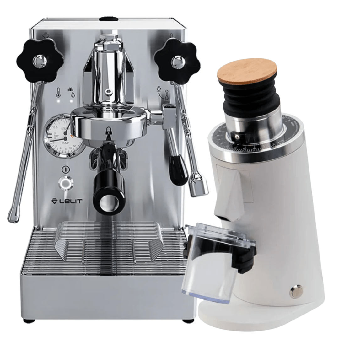 Lelit Mara X V2 Stainless + 𝗧𝘂𝗿𝗶𝗻 𝗗𝗙54 Bundle - Prestige Coffee - Lelit - White