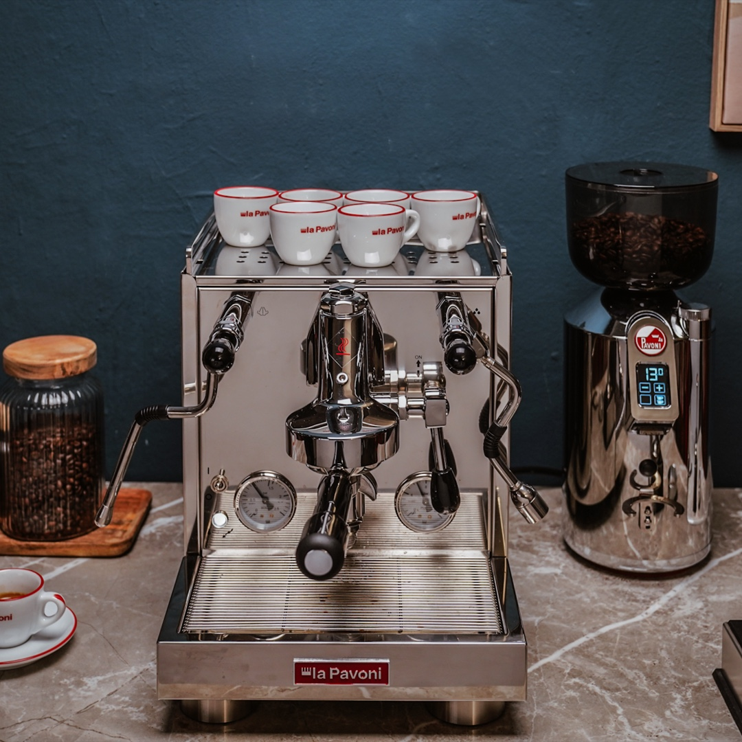 La Pavoni Cellini Evoluzione RT V2 Coffee Machine BONUS $120 Italian Coffee Cups