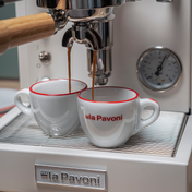 La Pavoni Cellini Mini White & Oak Coffee Machine