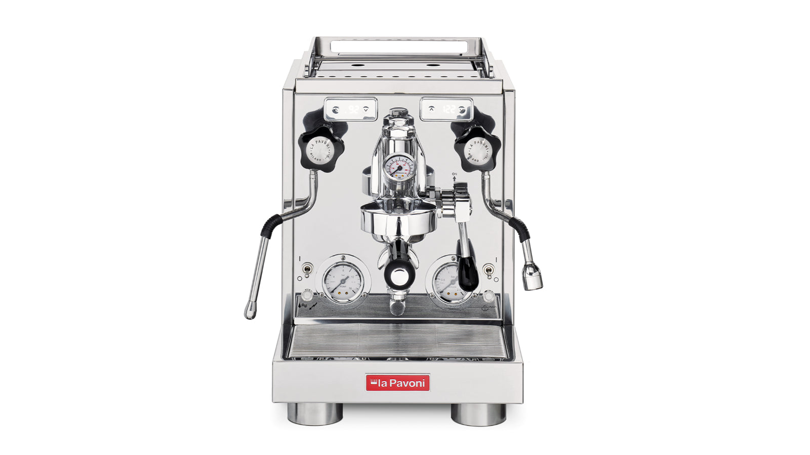 La Pavoni Botticelli Dual Boiler espresso machine LPSBVS03AU in polished stainless steel