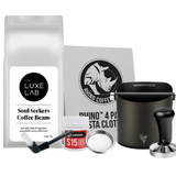 Manual coffee machine starter value pack with Barista Progear accessories