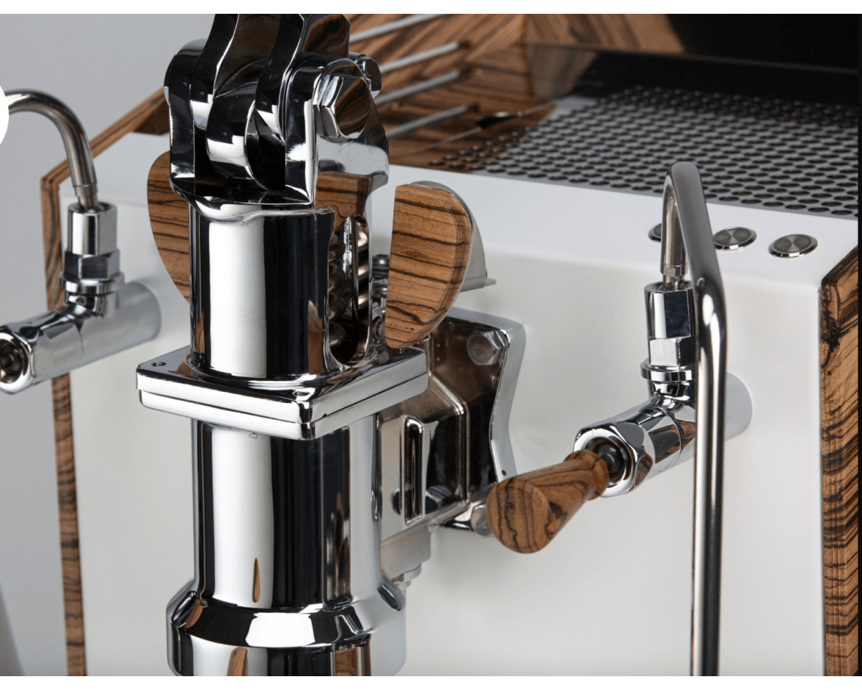 Nurri L Type Leva Coffee Machine - Prestige Coffee-Nurri-Black Body & Zebrano Panels & Toggles