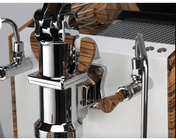 Nurri L Type Leva Coffee Machine - Prestige Coffee-Nurri-Black Body & Zebrano Panels & Toggles