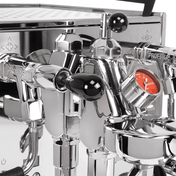 Profitec Drive and Turin DF64 V2 bundle with white grinder, detail view