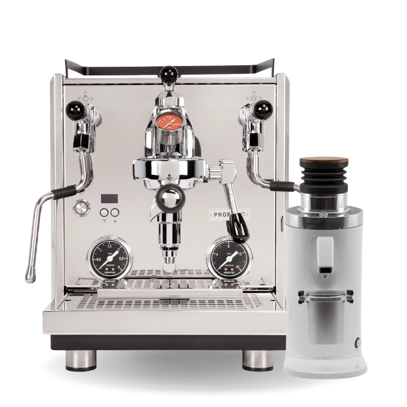Profitec Drive & Turin DF64 V2 Coffee Machine & Grinder Bundle - Prestige Coffee-Profitec-White